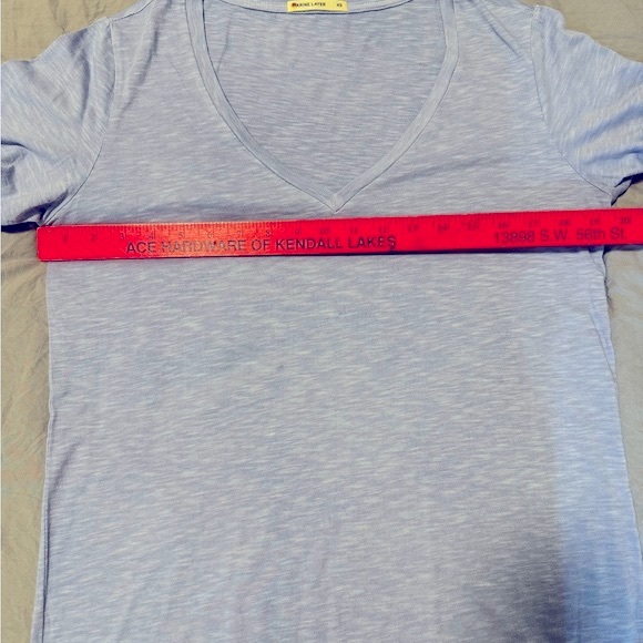 Marine Layer V- Neck Boyfriend Short Sleeve Tee Size XS (oversized) - Picture 10 of 11
